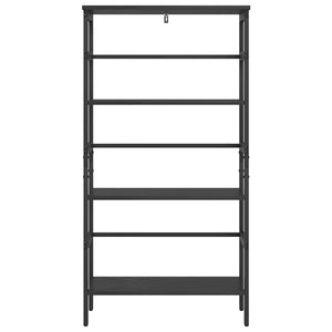 Bücherregal Schwarz Eichen-Optik