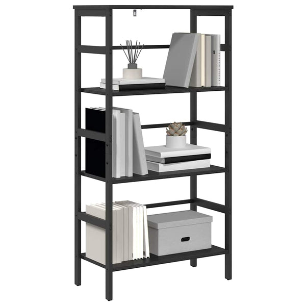 Bücherregal Schwarz Eichen-Optik