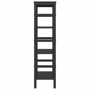 Bücherregal Schwarz Eichen-Optik
