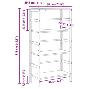 Bücherregal Sonoma Eiche 60x115 cm