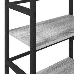 Bücherregal Sonoma Grau 60x29,5x115cm
