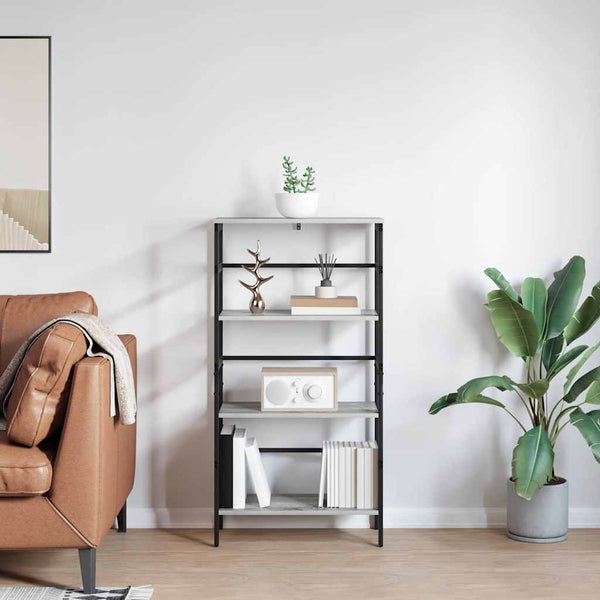 Bücherregal Sonoma Grau 60x29,5x115cm