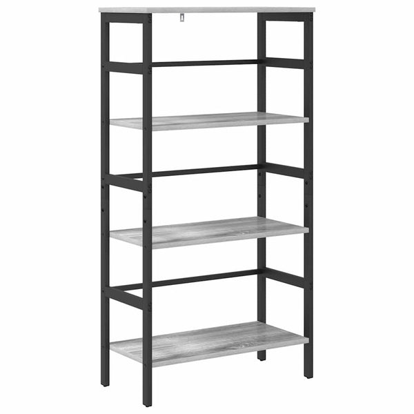 Bücherregal Sonoma Grau 60x29,5x115cm