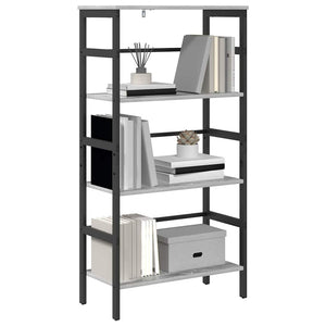 Bücherregal Sonoma Grau 60x29,5x115cm