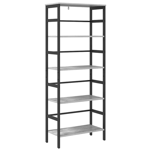 Graues Bücherregal Sonoma, 60 cm