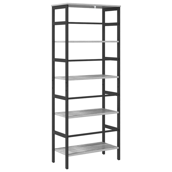 Graues Bücherregal Sonoma, 60 cm