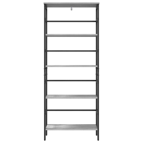 Graues Bücherregal Sonoma, 60 cm