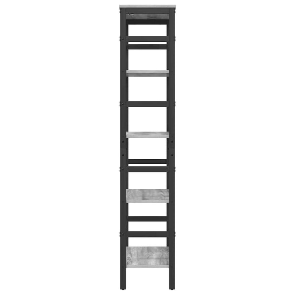 Graues Bücherregal Sonoma, 60 cm