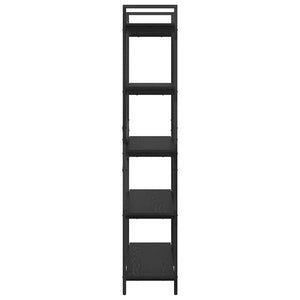 Bücherregal Schwarz Eichen-Optik 100cm