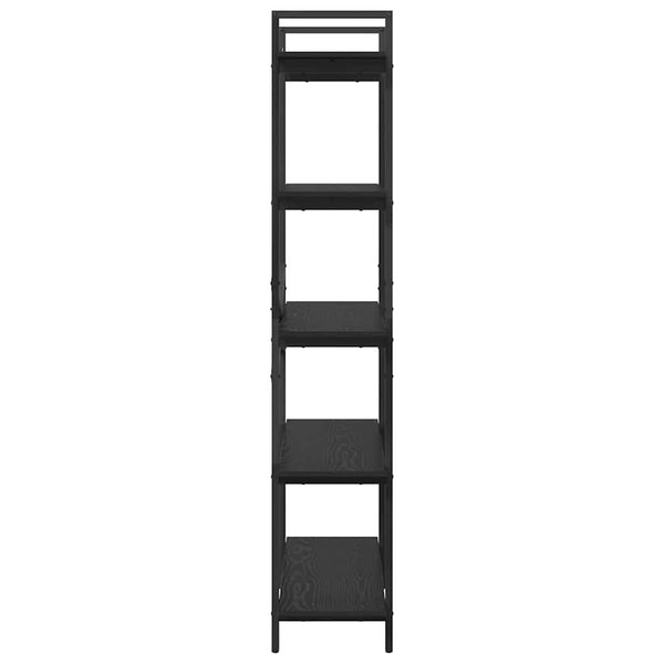 Bücherregal Schwarz Eichen-Optik 100cm