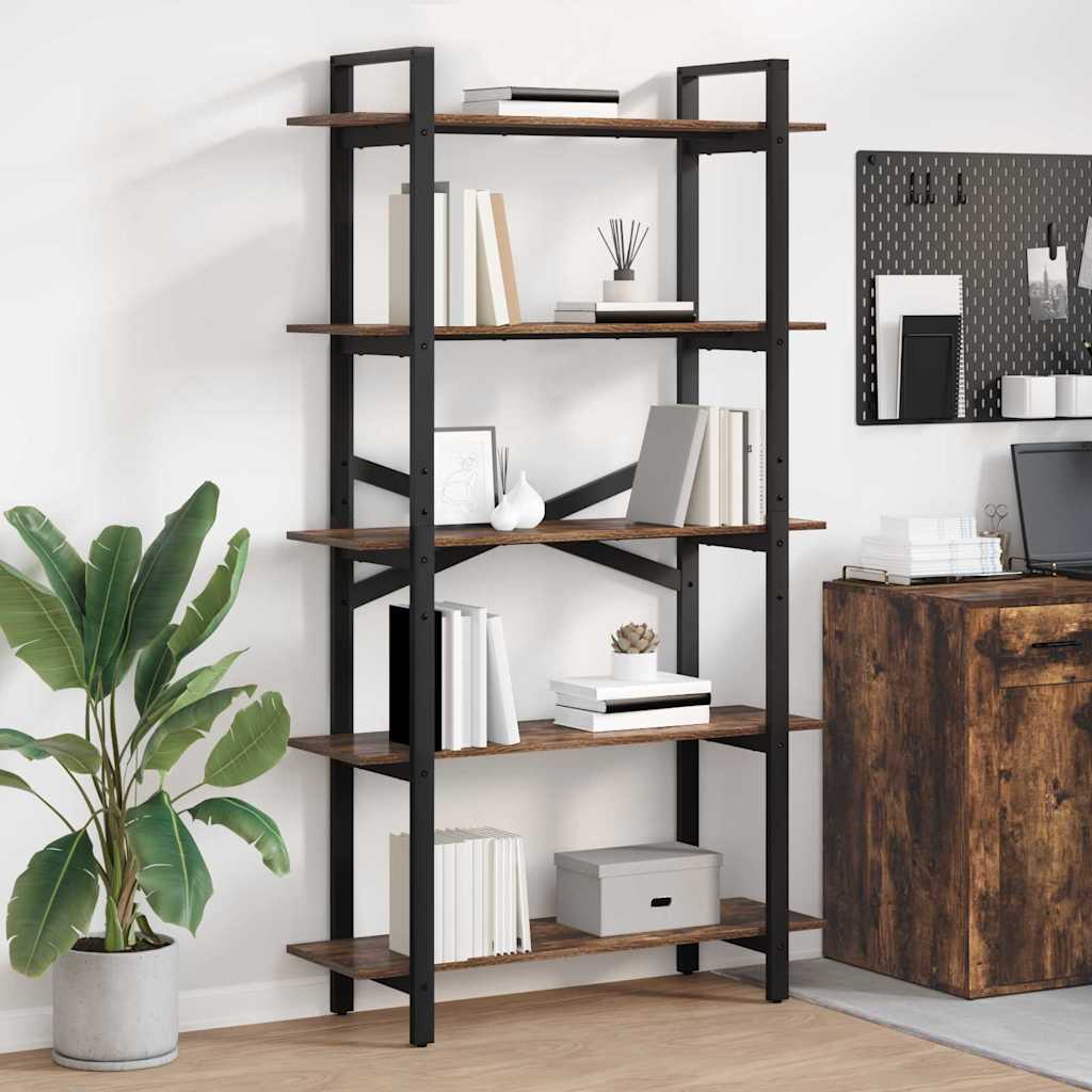 Bücherregal Geräucherte Eiche 100x33,5x178 cm