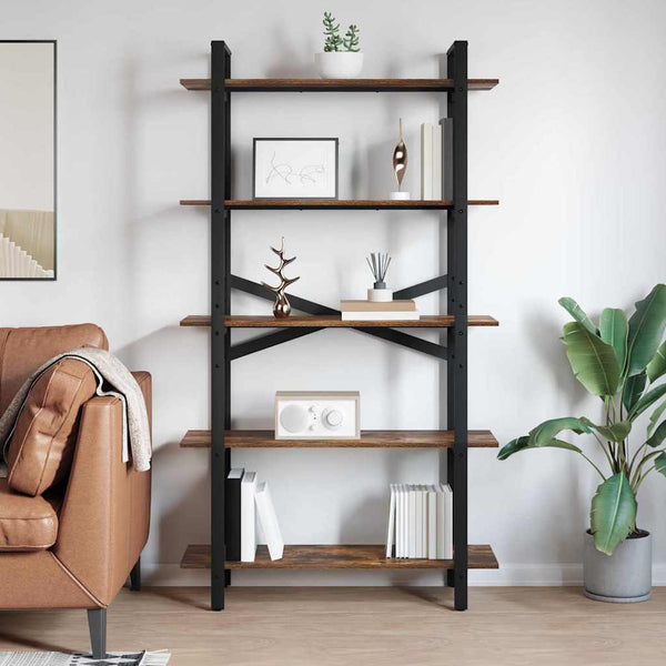 Bücherregal Geräucherte Eiche 100x33,5x178 cm
