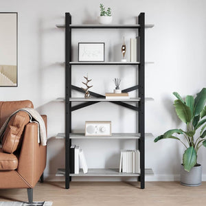 Graues Bücherregal Sonoma, 100 cm