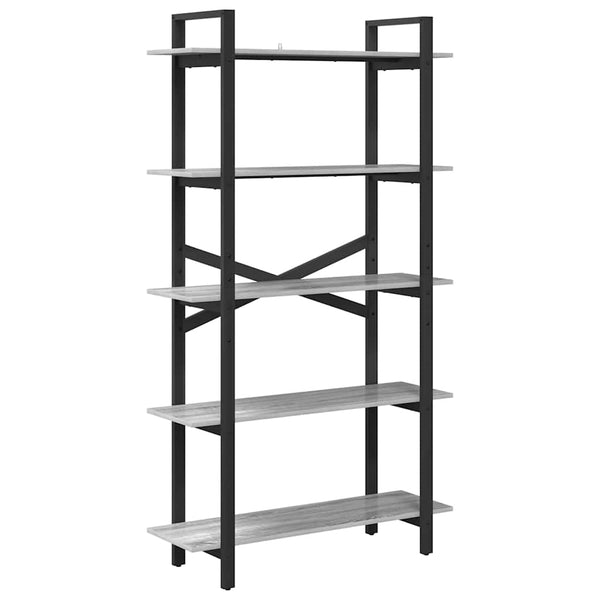 Graues Bücherregal Sonoma, 100 cm