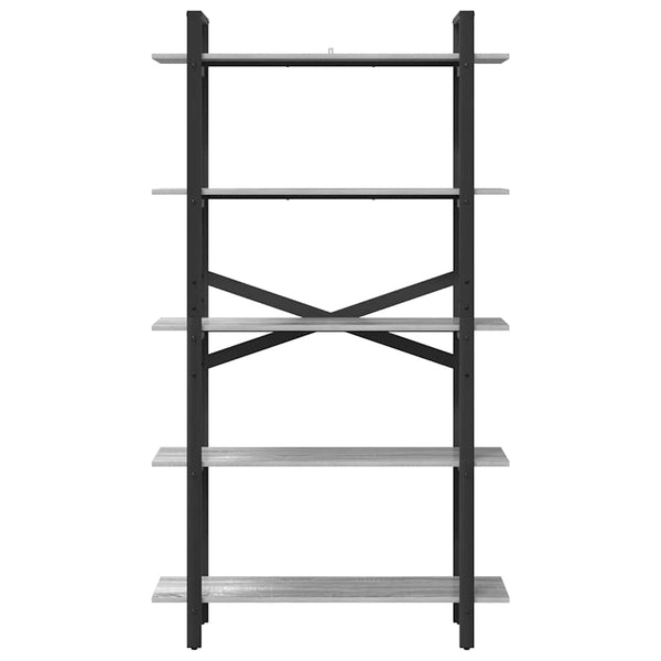 Graues Bücherregal Sonoma, 100 cm