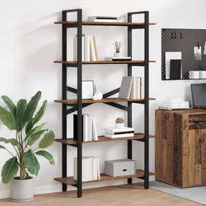 Bücherregal Altholz 100x33,5x178 cm