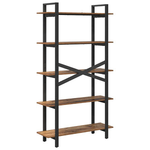 Bücherregal Altholz 100x33,5x178 cm