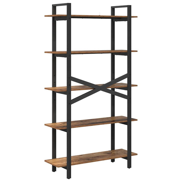 Bücherregal Altholz 100x33,5x178 cm