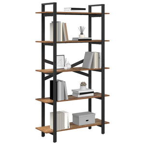 Bücherregal Altholz 100x33,5x178 cm