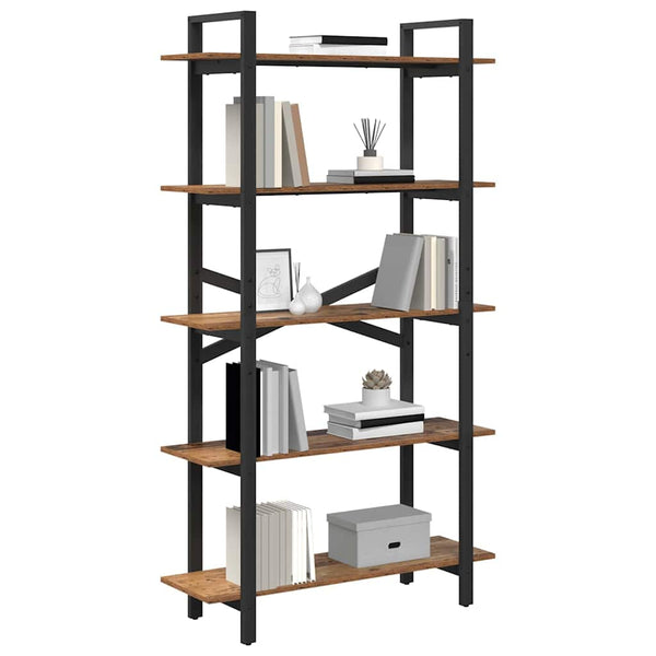 Bücherregal Altholz 100x33,5x178 cm