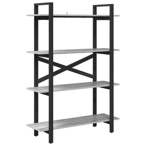 Graues Bücherregal Sonoma, 100 cm