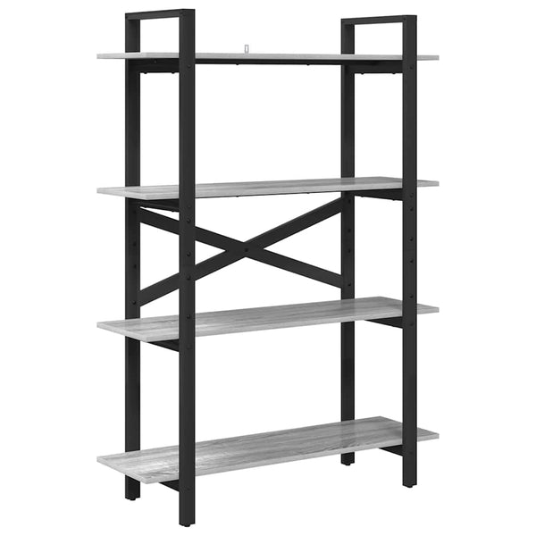 Graues Bücherregal Sonoma, 100 cm