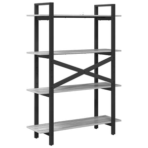 Graues Bücherregal Sonoma, 100 cm