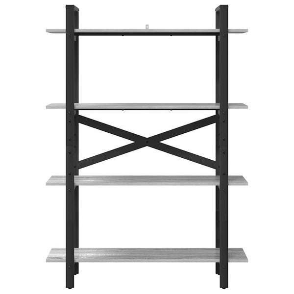 Graues Bücherregal Sonoma, 100 cm