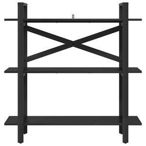 Bücherregal Schwarz Eiche 100 cm