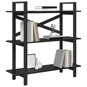 Bücherregal Schwarz Eiche 100 cm