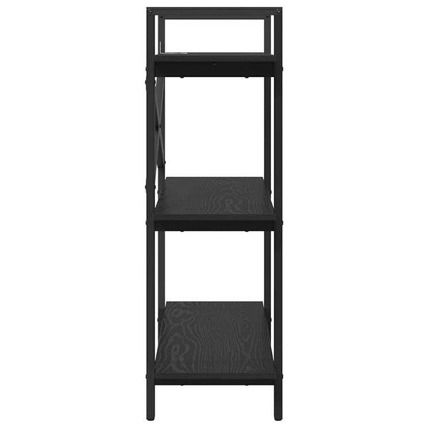 Bücherregal Schwarz Eiche 100 cm