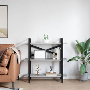 Bücherregal Grau Sonoma 100 cm