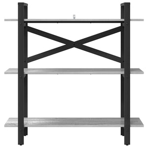 Bücherregal Grau Sonoma 100 cm