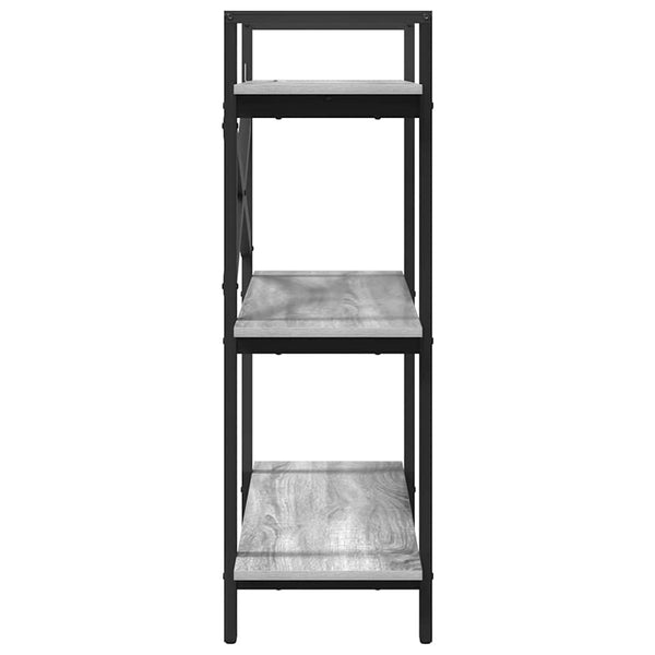 Bücherregal Grau Sonoma 100 cm