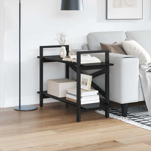 Bücherregal Schwarz Eichenoptik, 100 cm