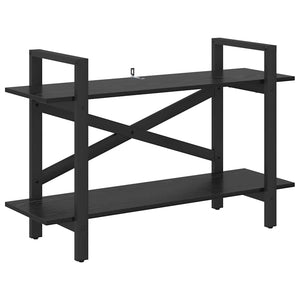 Bücherregal Schwarz Eichenoptik, 100 cm