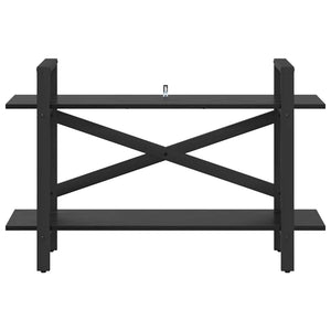 Bücherregal Schwarz Eichenoptik, 100 cm