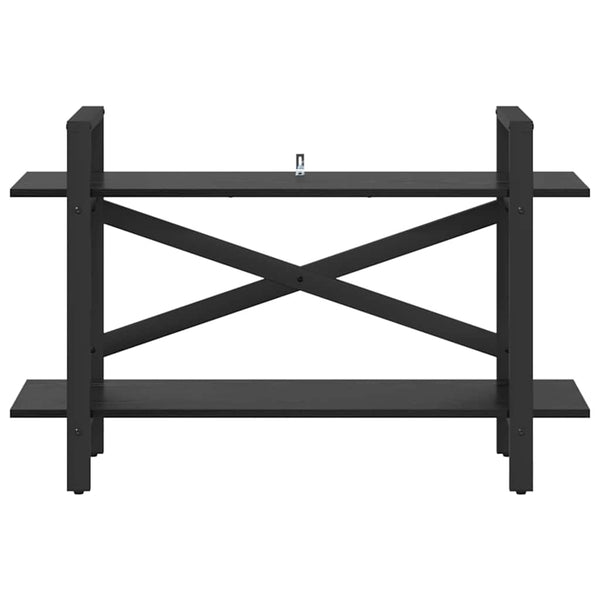 Bücherregal Schwarz Eichenoptik, 100 cm