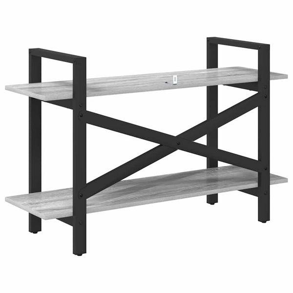 Graues Bücherregal Sonoma, 100 cm