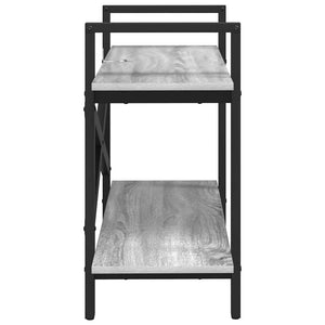 Graues Bücherregal Sonoma, 100 cm
