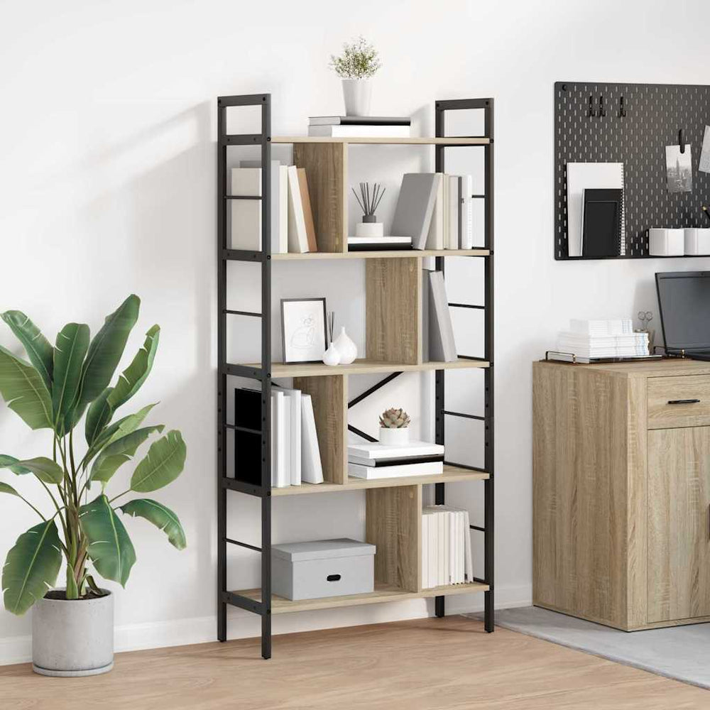 Bücherregal Sonoma Eiche 75x30x156 cm