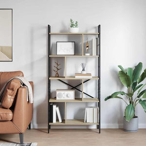 Bücherregal Sonoma Eiche 75x30x156 cm