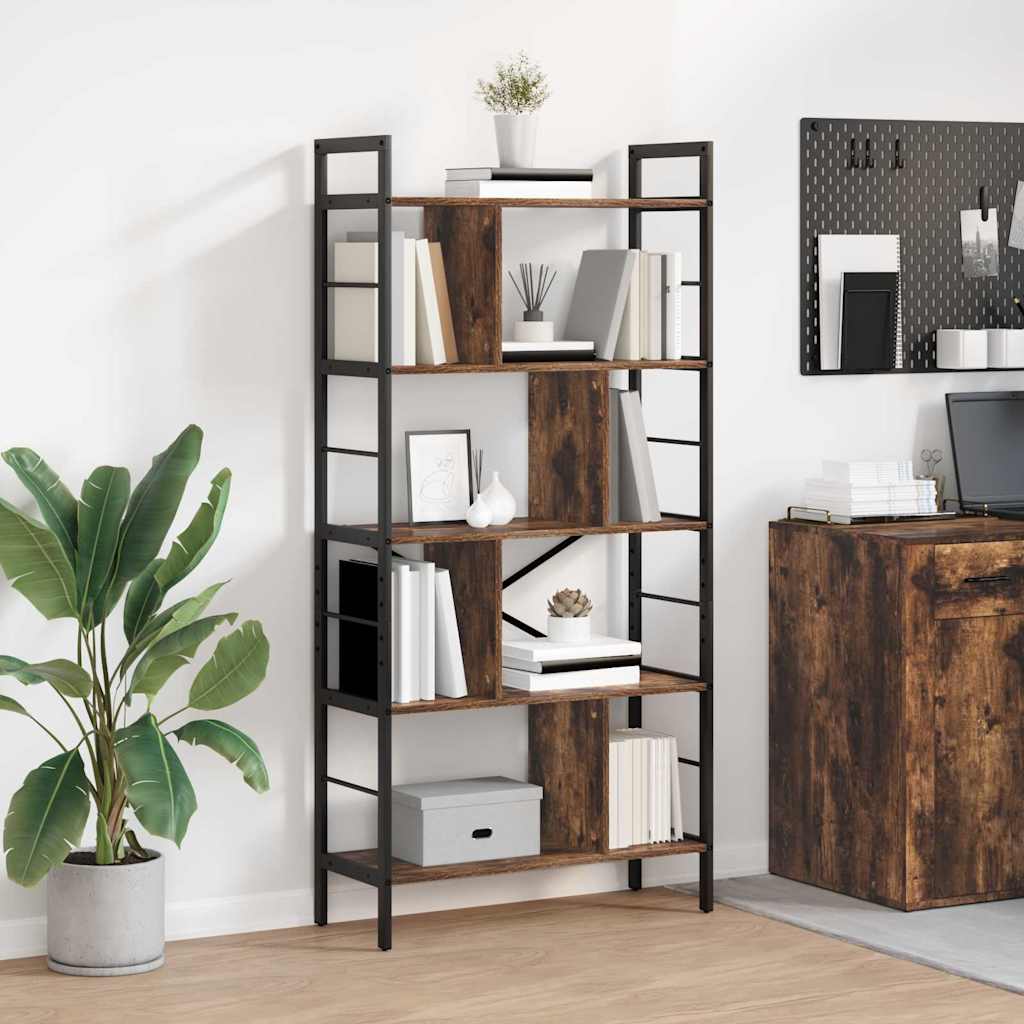 Bücherregal Geräucherte Eiche 75x30x156 cm
