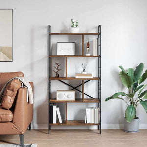Bücherregal Geräucherte Eiche 75x30x156 cm