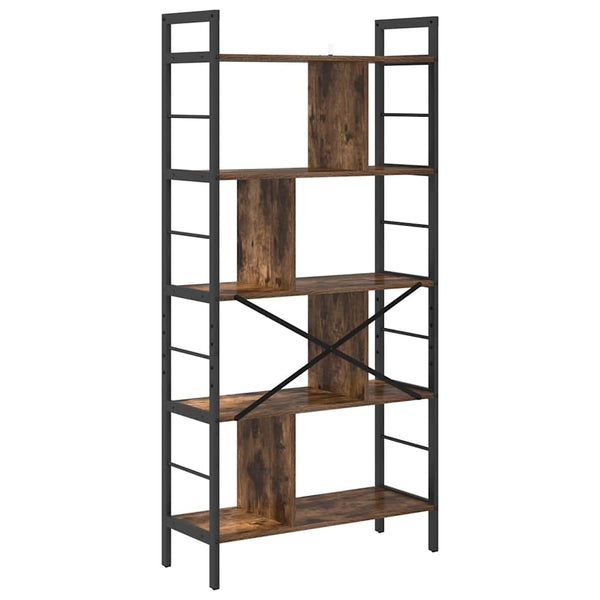 Bücherregal Geräucherte Eiche 75x30x156 cm