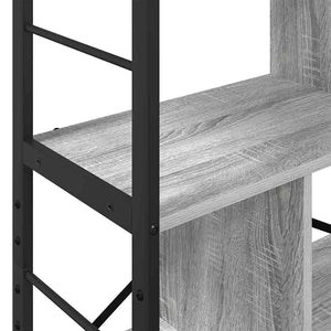 Bücherregal Sonoma Grau 75x30x156cm