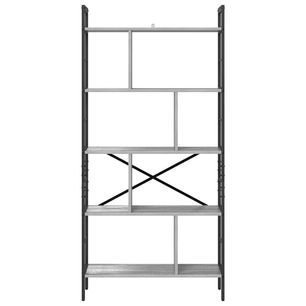 Bücherregal Sonoma Grau 75x30x156cm