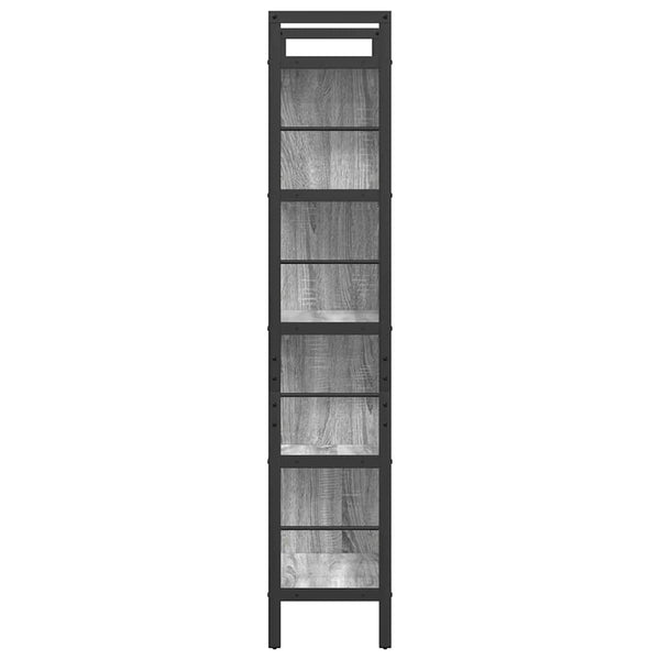 Bücherregal Sonoma Grau 75x30x156cm