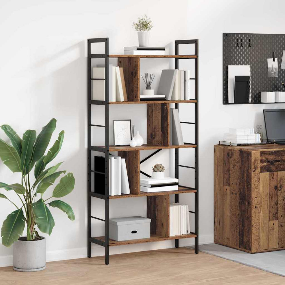 Bücherregal Altholz 75x30x156 cm