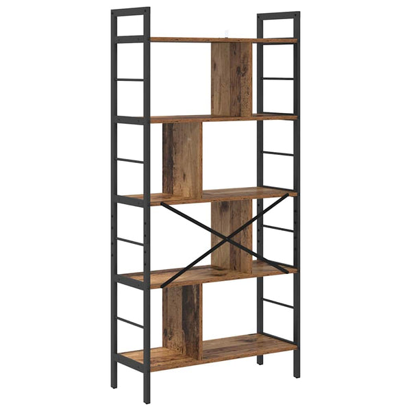 Bücherregal Altholz 75x30x156 cm